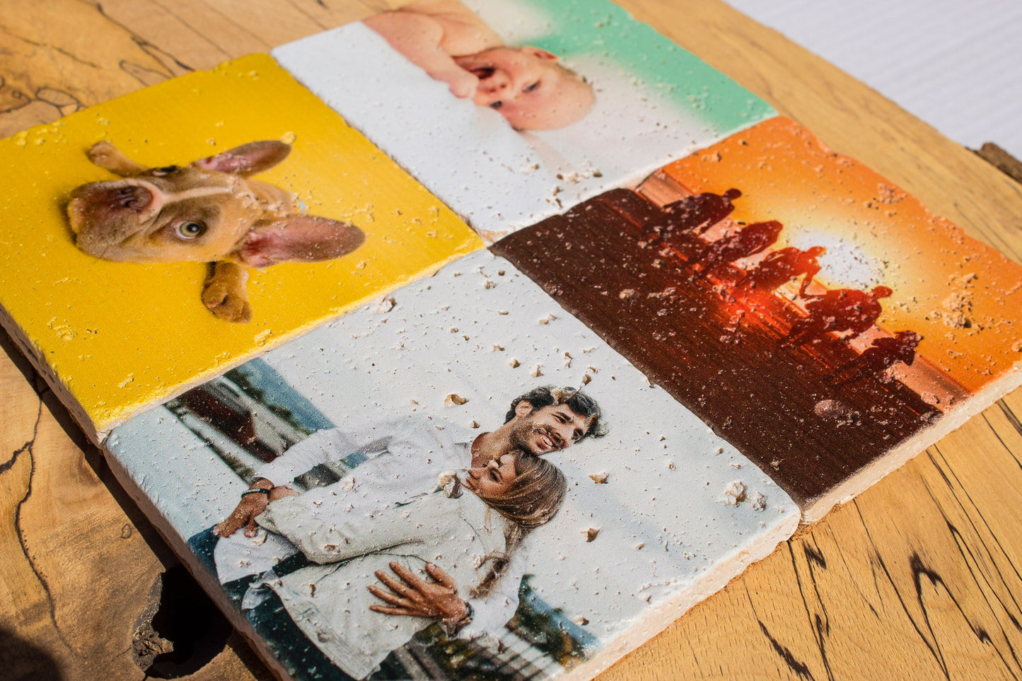 Personalised Photo Stone Coasters (Set Of 4)