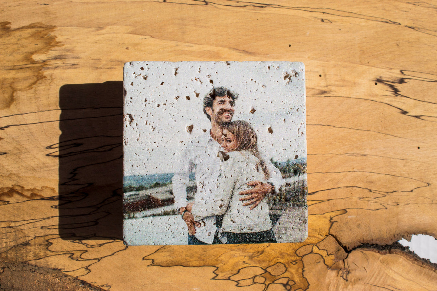 Personalised Photo Stone Coasters (Set Of 4)