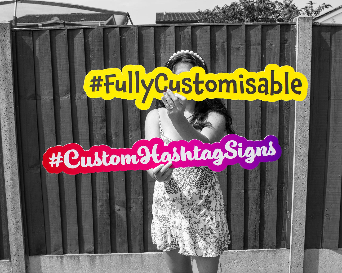 Customisable Hashtag Signs!