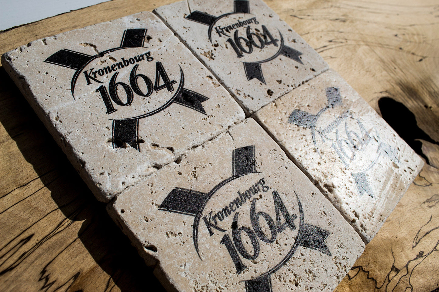 Stone Coasters: Kronenbourg Collection (Set Of 4)