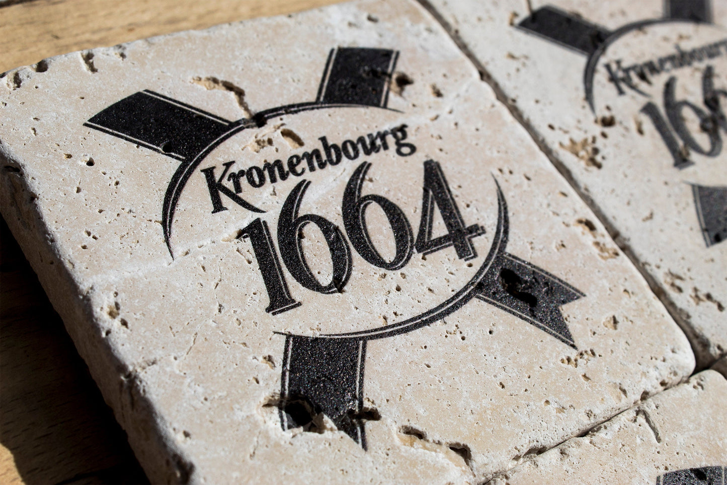 Stone Coasters: Kronenbourg Collection (Set Of 4)