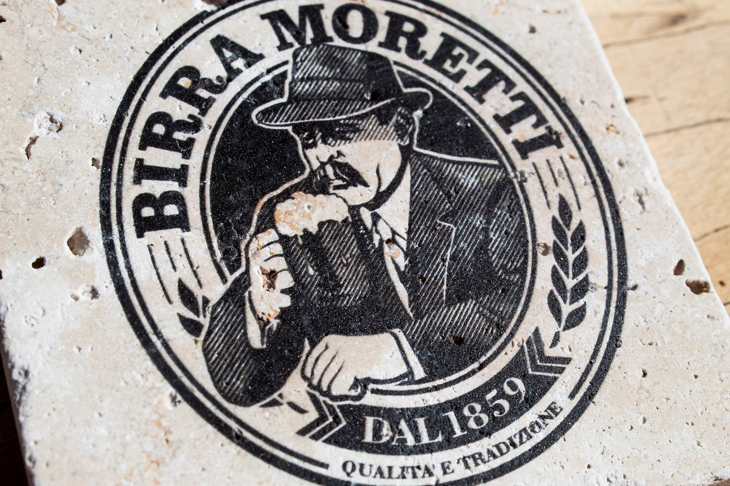 Stone Coasters: Birra Moretti Collection (Set Of 4)