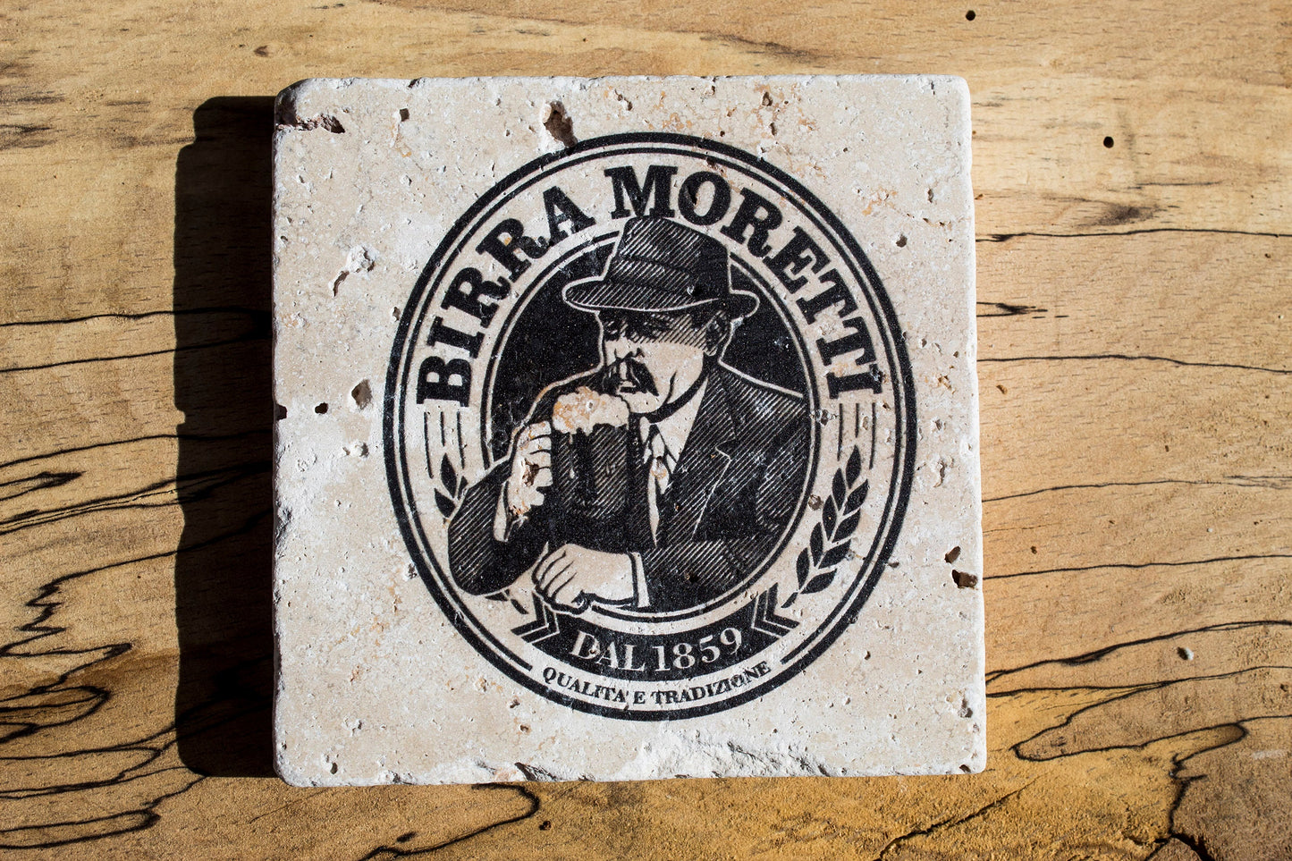 Stone Coasters: Birra Moretti Collection (Set Of 4)