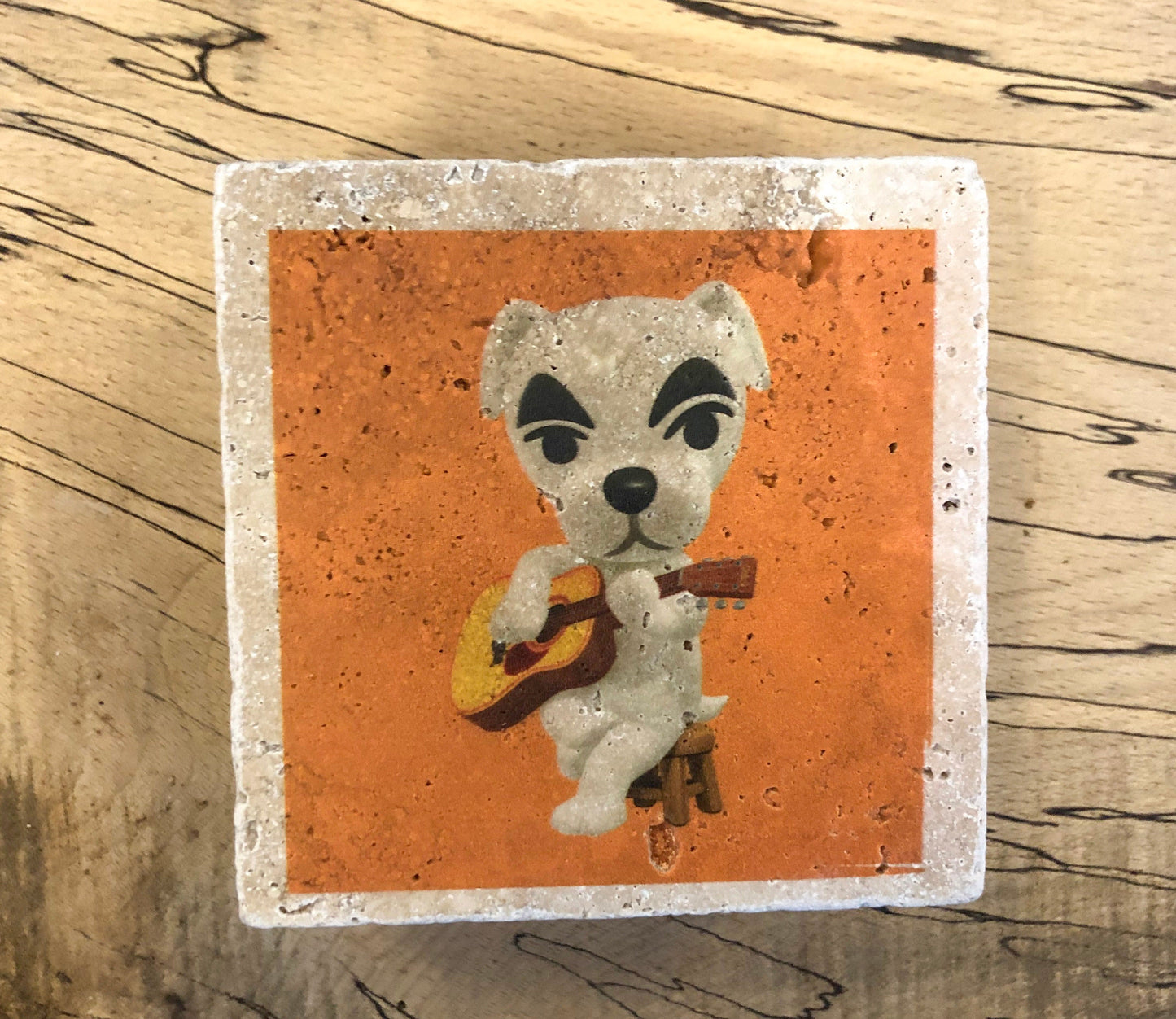 Stone Coasters: Animal Crossing Character Collection (Set Of 4) | House Gift | Natural Stone