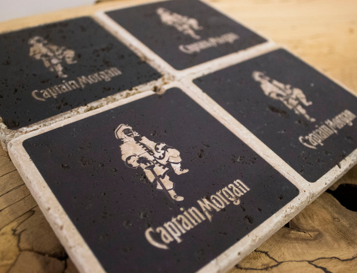 Stone Coasters: Captain Morgan Collection (Set Of 4) | Drink Coasters