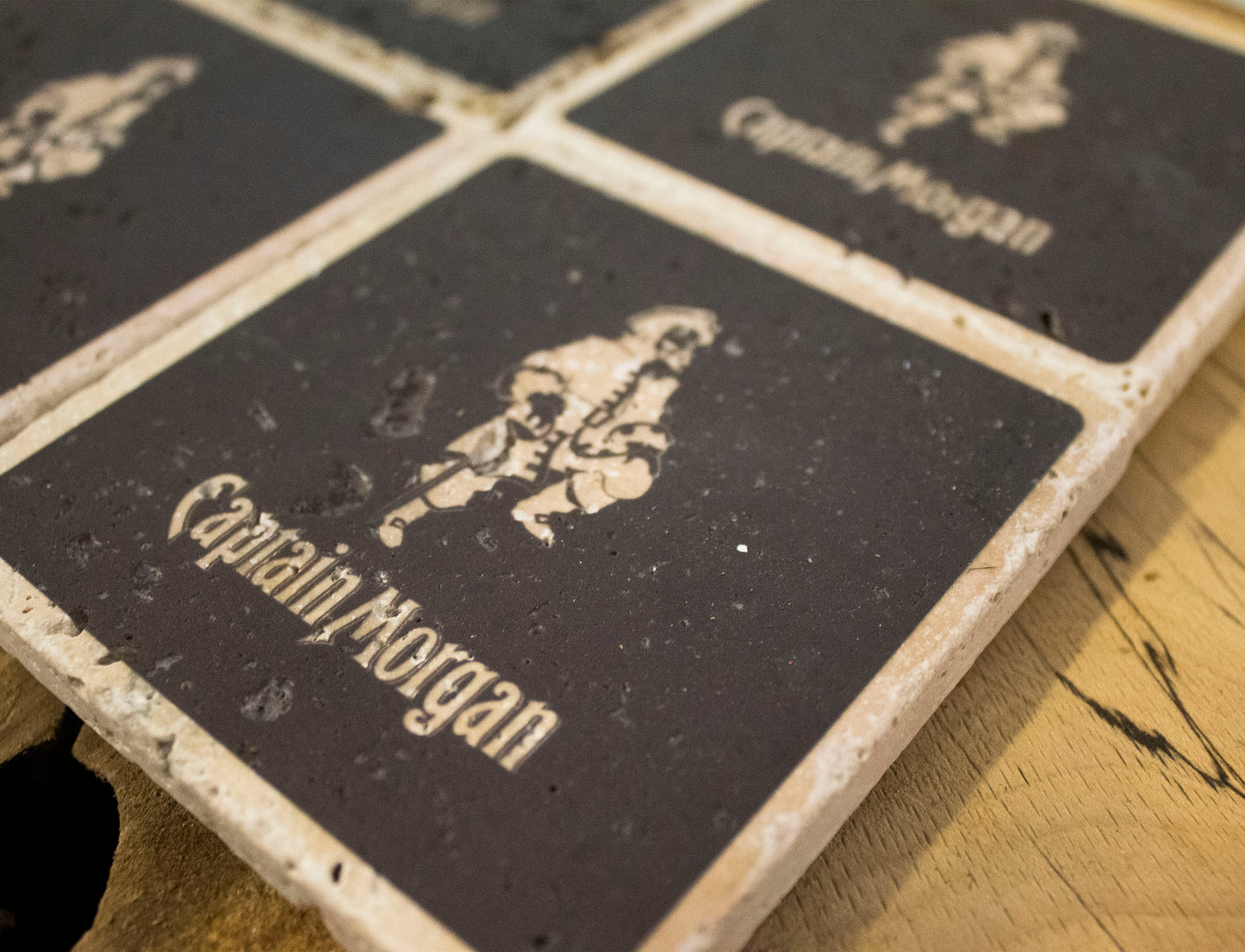 Stone Coasters: Captain Morgan Collection (Set Of 4) | Drink Coasters