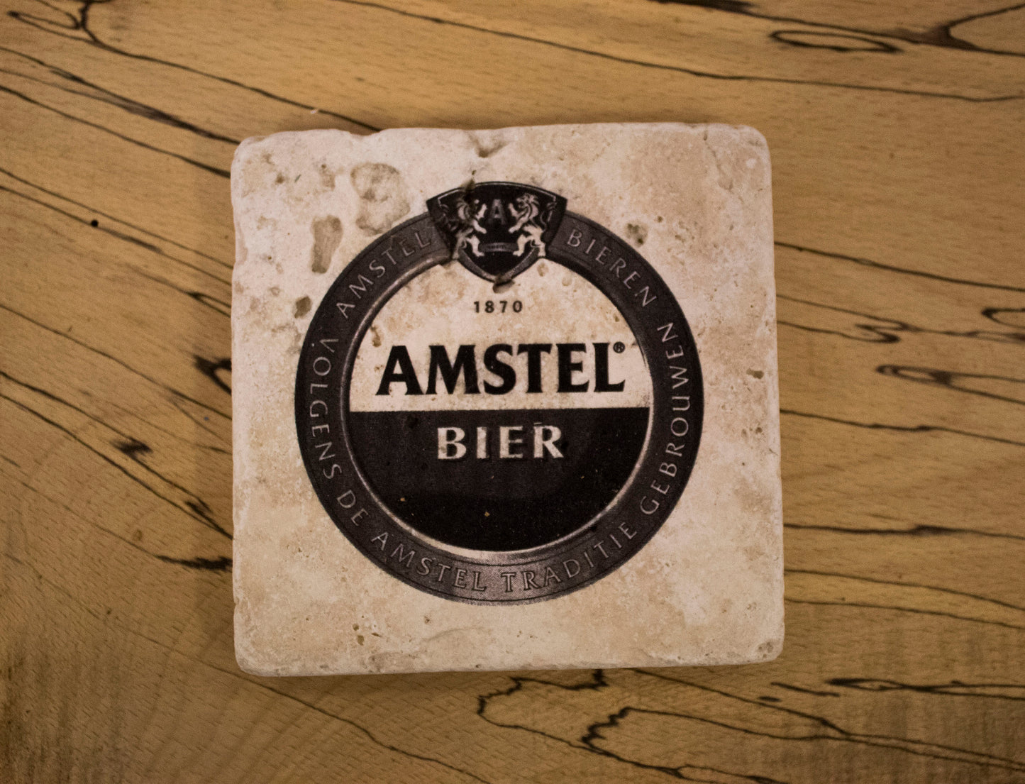 Stone Coasters: Amstel Beer Collection (Set Of 4) | Drink Coasters