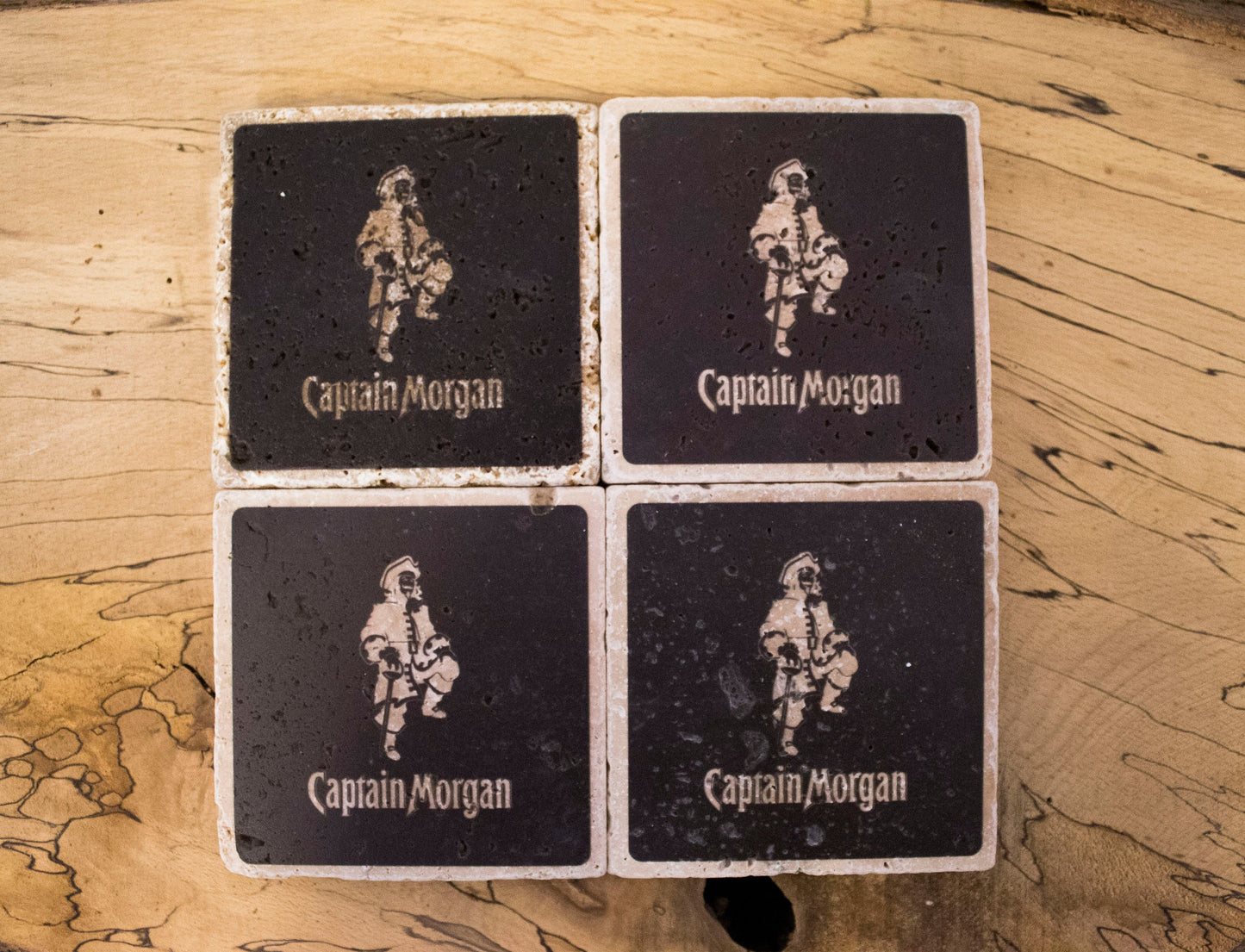 Stone Coasters: Captain Morgan Collection (Set Of 4) | Drink Coasters