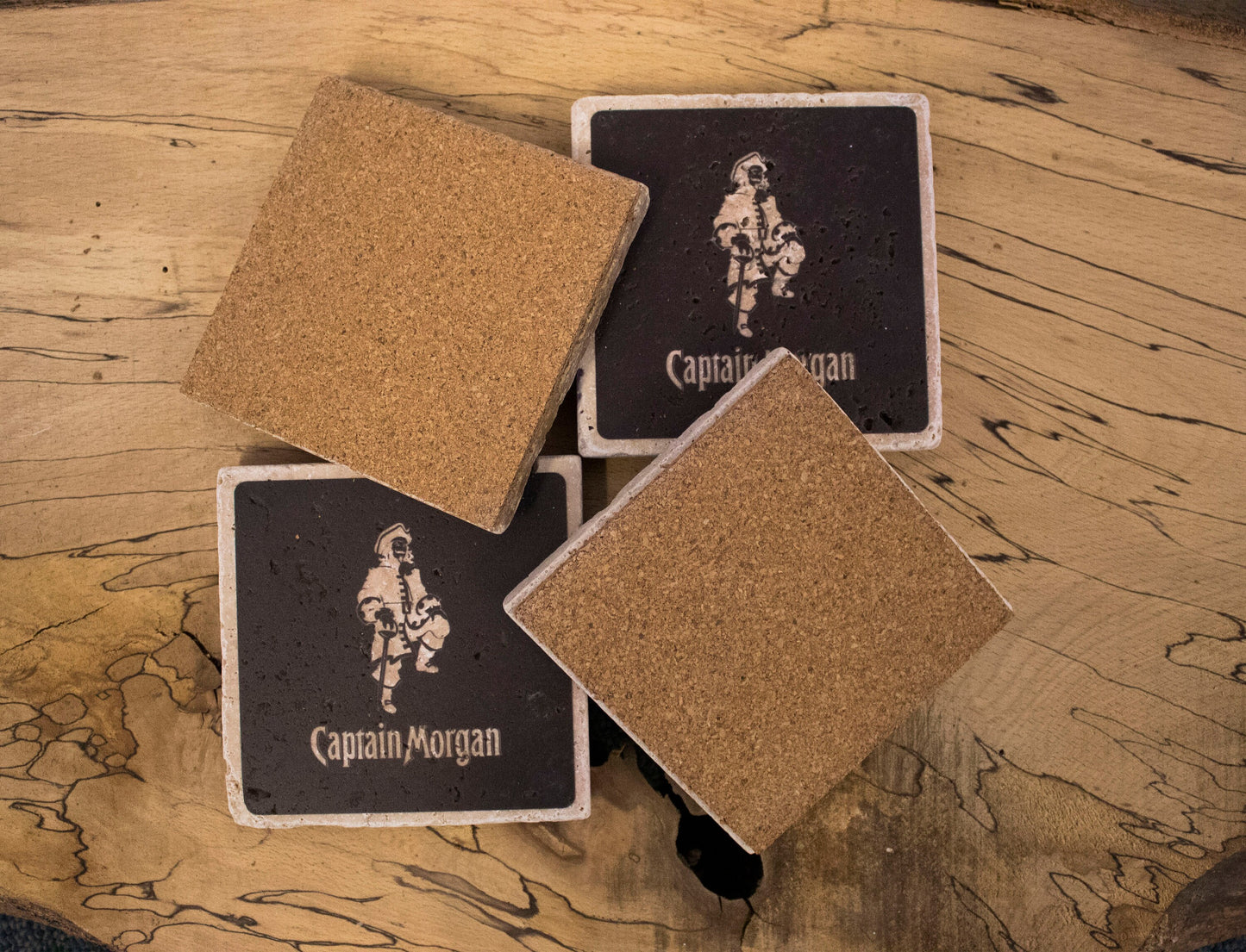 Stone Coasters: Captain Morgan Collection (Set Of 4) | Drink Coasters