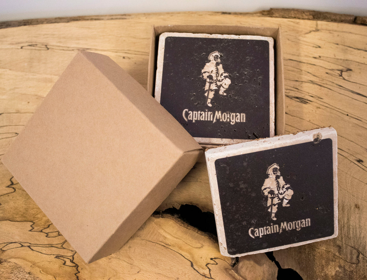 Stone Coasters: Captain Morgan Collection (Set Of 4) | Drink Coasters