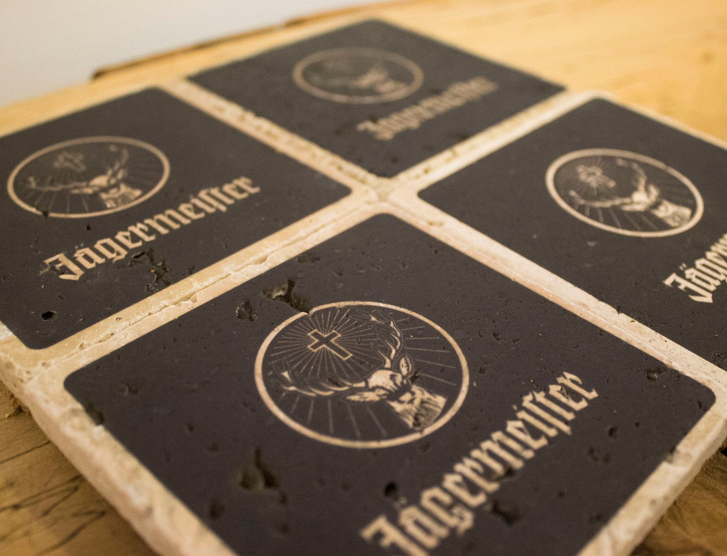 Stone Coasters: Jagermeister Collection (Set Of 4) | Drink Coasters