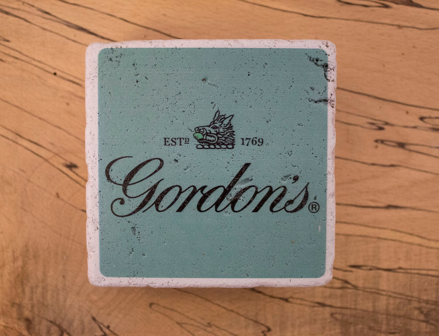 Stone Coasters: Green Gin Collection (Set Of 4) | Drink Coasters