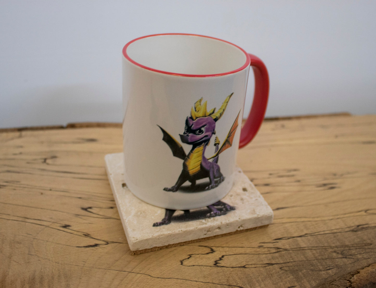 Stone Coasters & Mug Set: Spyro The Dragon | Retro Gaming Gift