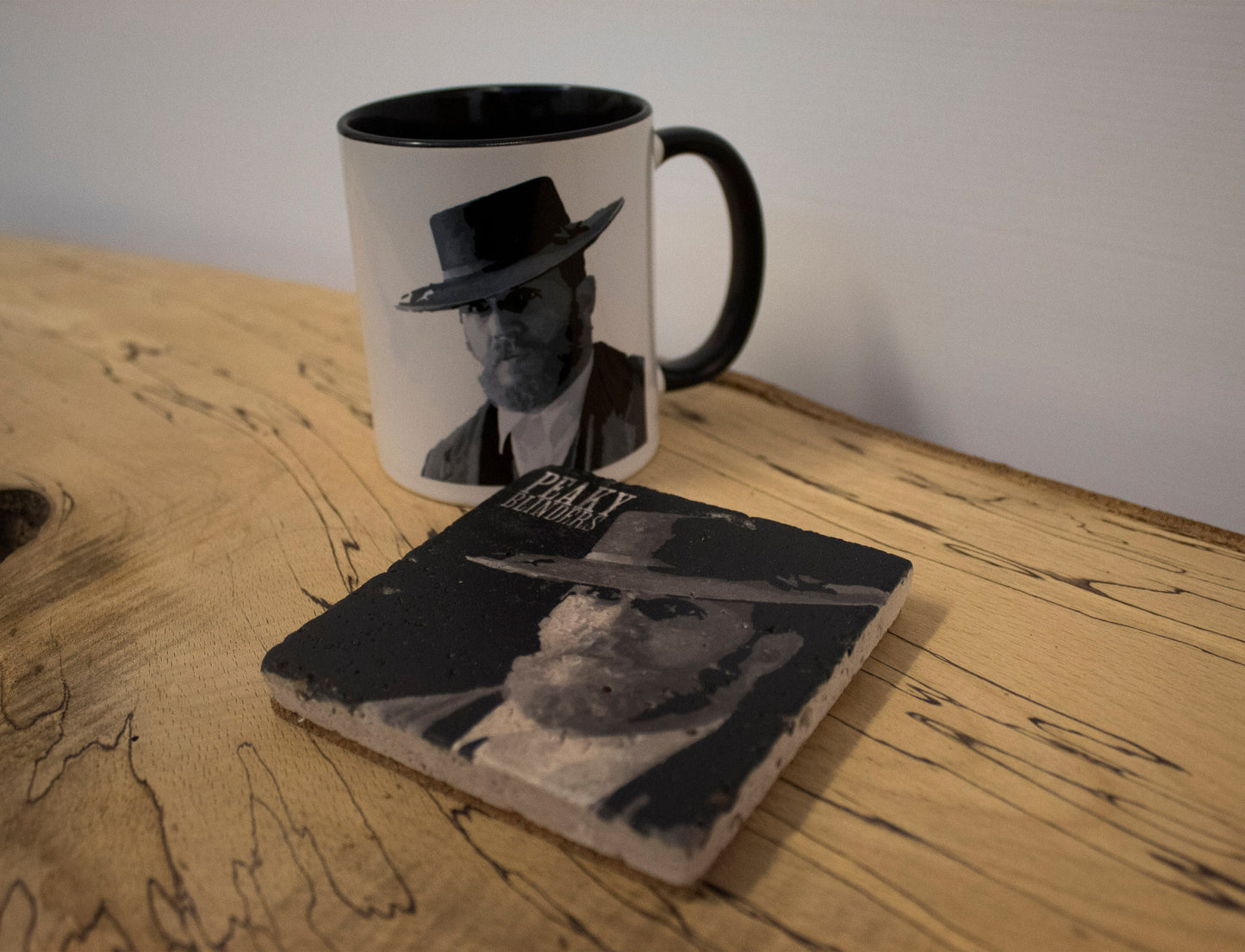 Stone Coasters & Mug Set: Alfie Solomons | Peaky Blinders Gift