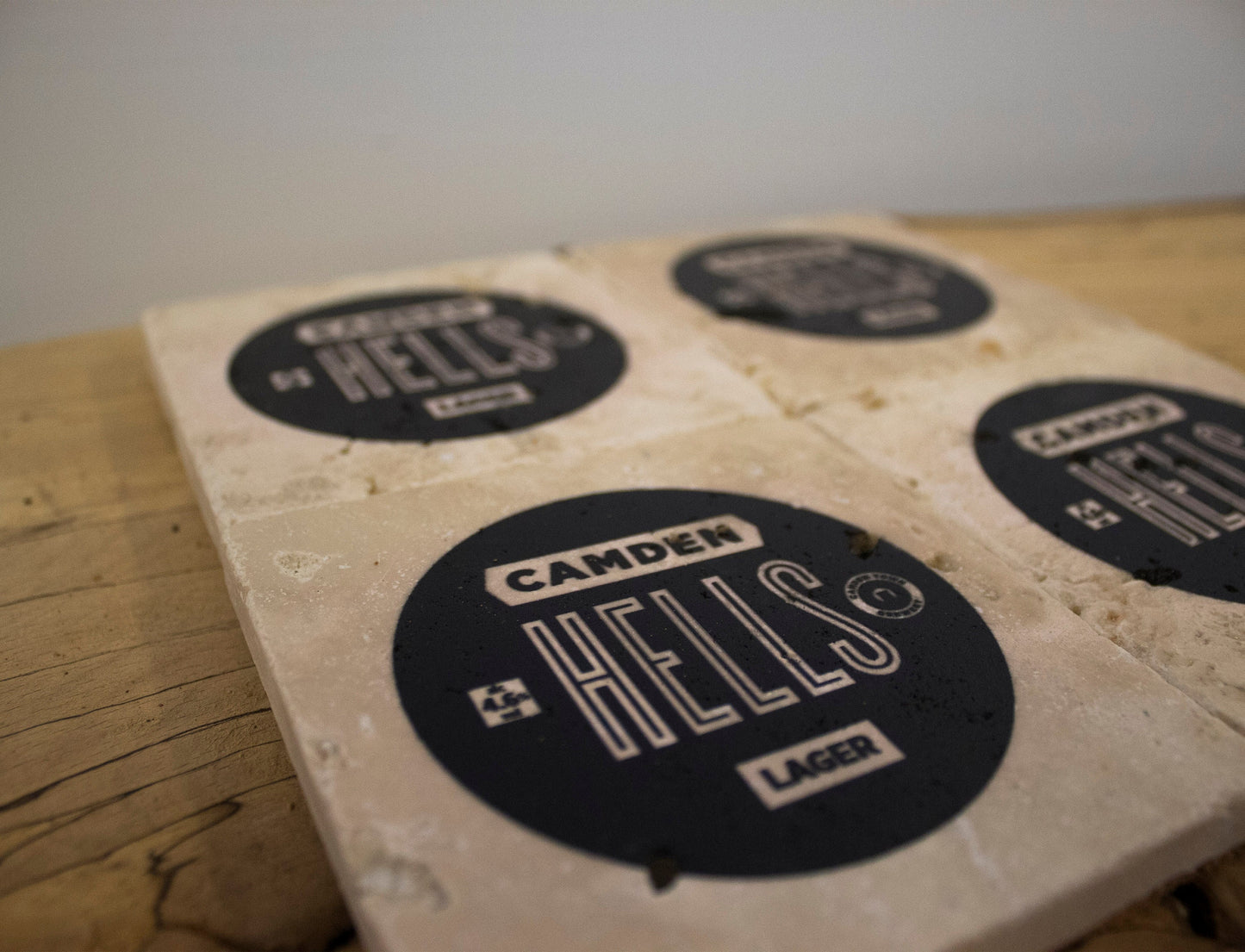 Stone Coasters: Camden Hells Beer Collection (Set Of 4) | Drink Coasters