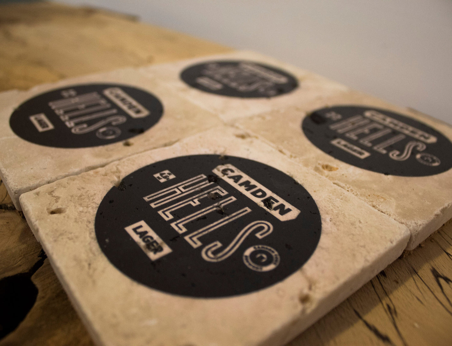 Stone Coasters: Camden Hells Beer Collection (Set Of 4) | Drink Coasters