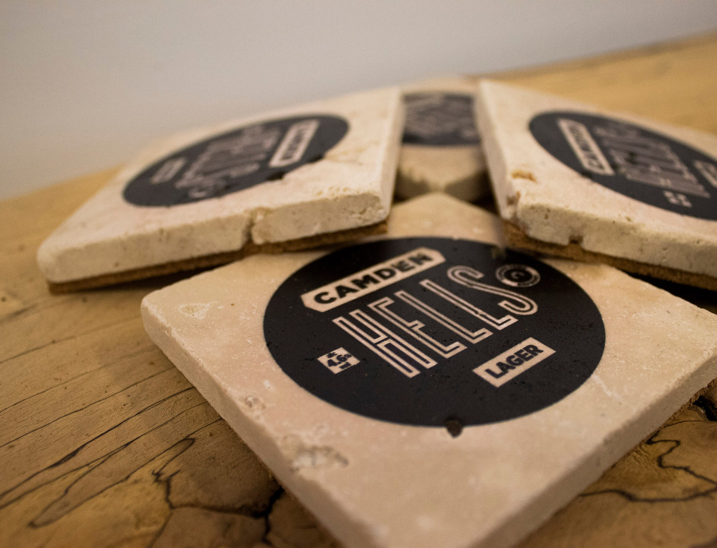 Stone Coasters: Camden Hells Beer Collection (Set Of 4) | Drink Coasters