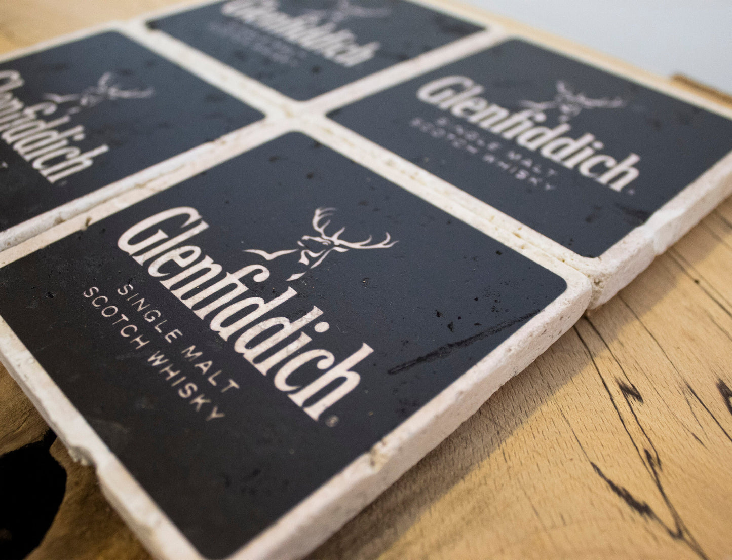 Stone Coasters: Glenfiddich Whiskey Collection (Set Of 4)