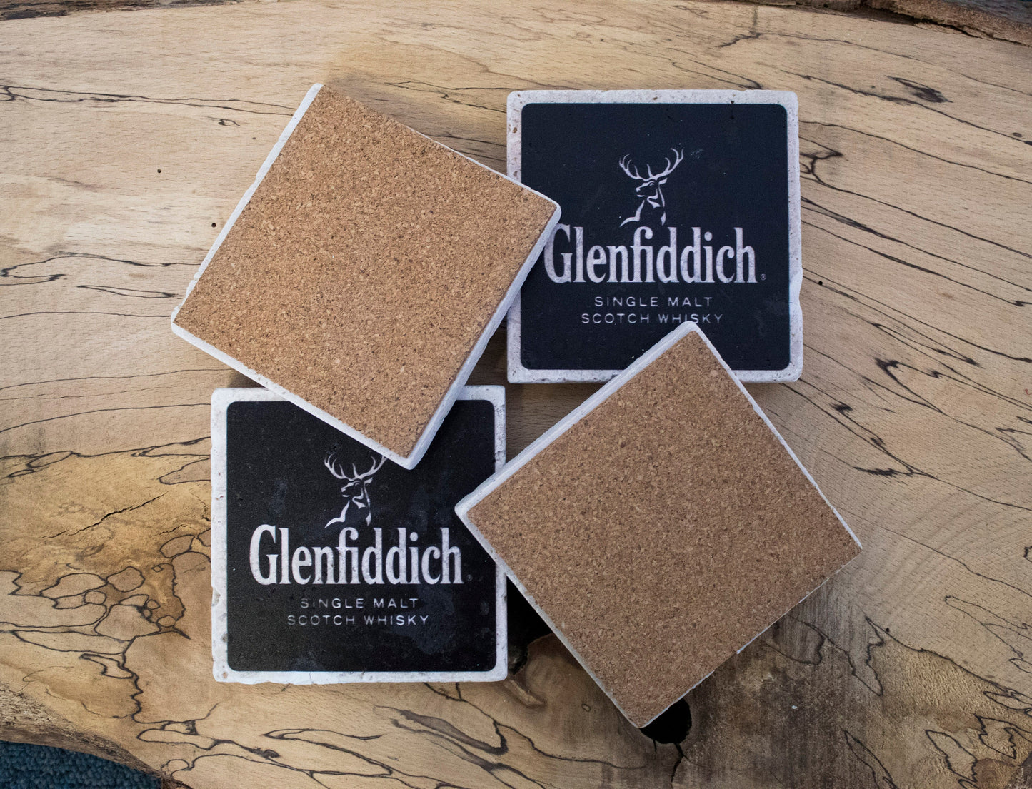 Stone Coasters: Glenfiddich Whiskey Collection (Set Of 4)