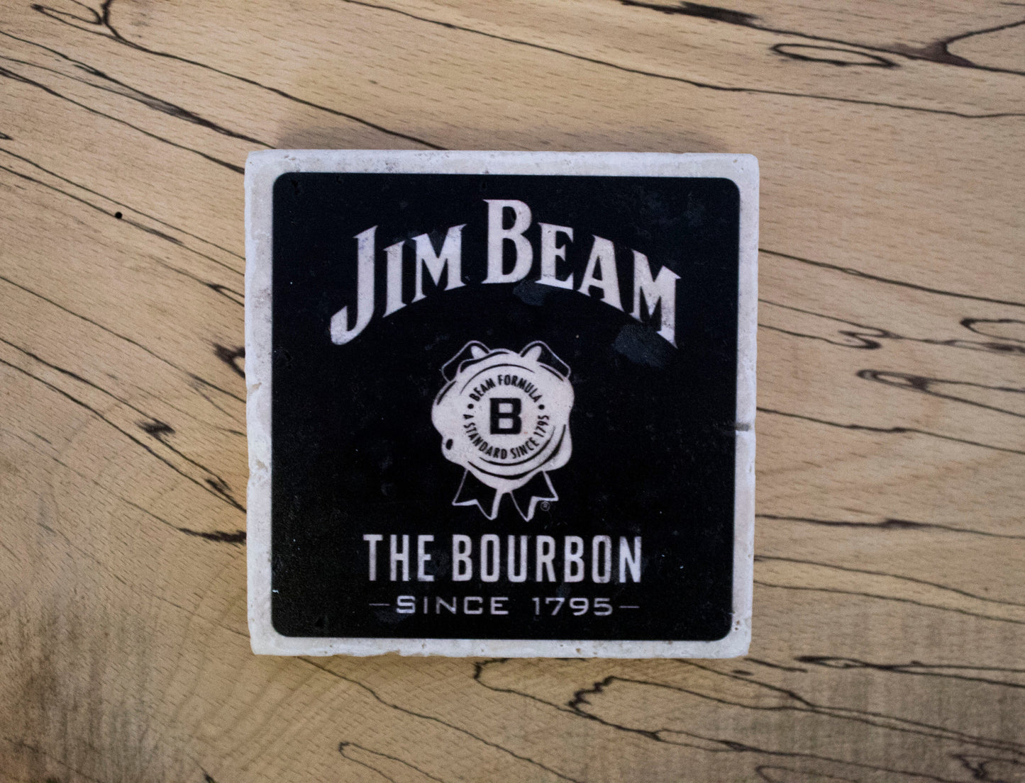 Stone Coasters: Jim Beam Whiskey Collection (Set Of 4)