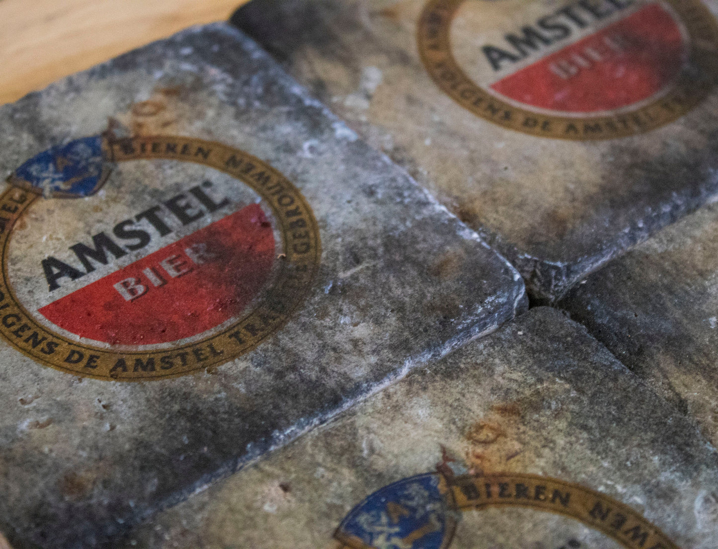 Printed Stone Coasters | Amstel (Set Of 4) | Drink Coasters | Natural Coasters
