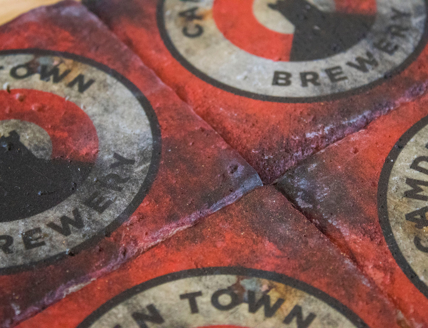 Printed Stone Coasters | Camden Town Brewery (Set Of 4) | Drink Coasters | Natural Coasters