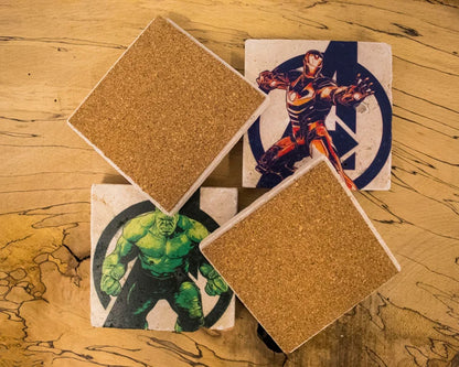 Marvel Avengers Collection Stone Coasters (Set Of 4)