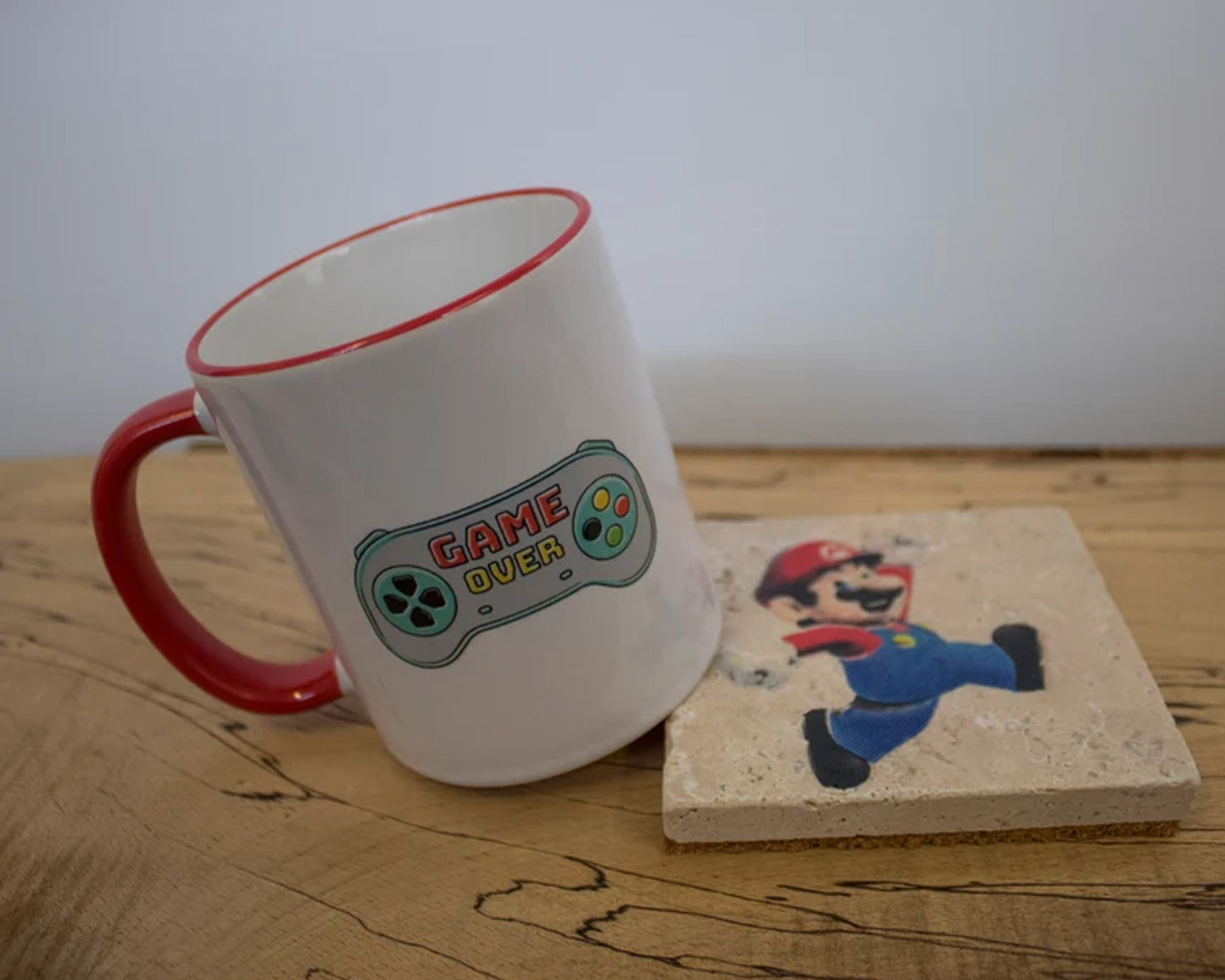 Mario Stone Coasters & Mug Set