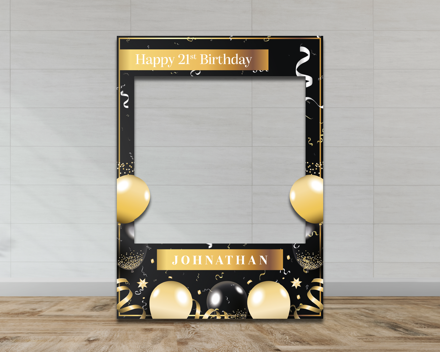 Black & Gold Birthday Frame