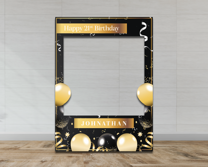 Black & Gold Birthday Frame