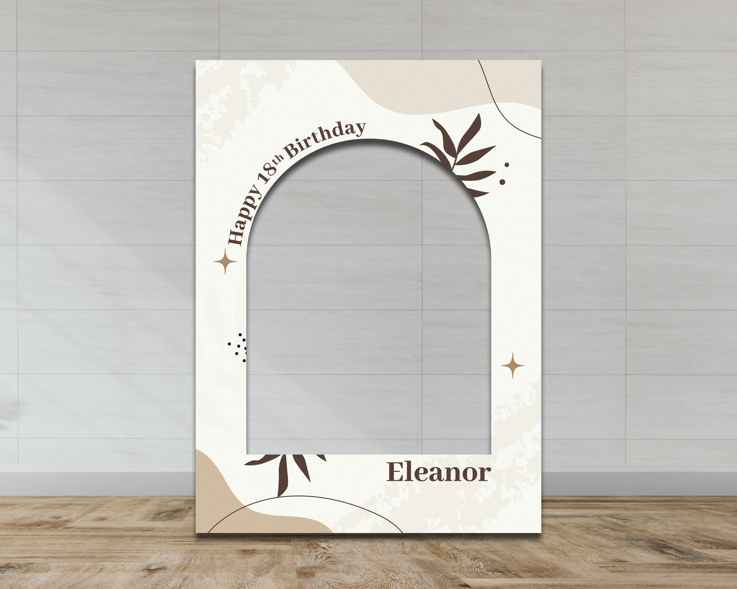 Boho Arch Birthday Frame