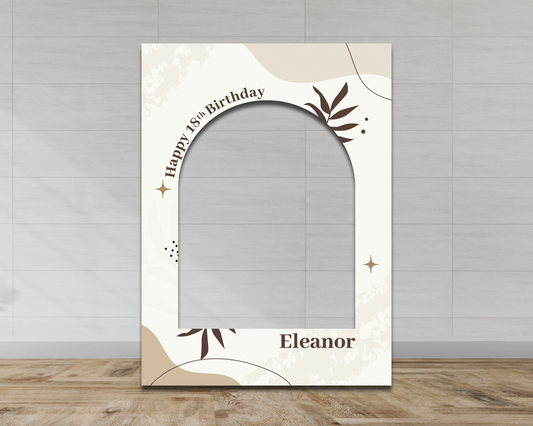 Boho Arch Birthday Frame