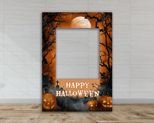 Happy Halloween Selfie Frame - Happy Halloween Pumpkins.