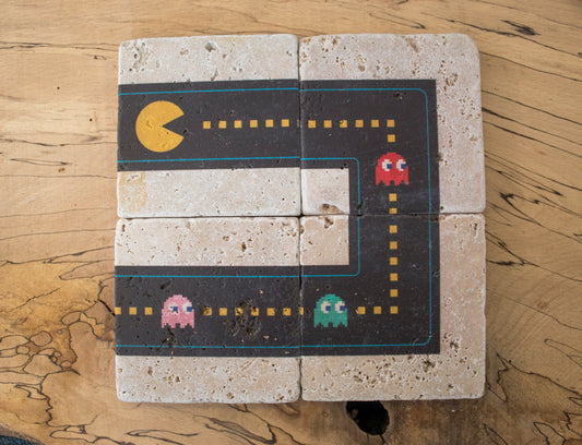 Pacman Collection Stone Coasters (Set Of 4)