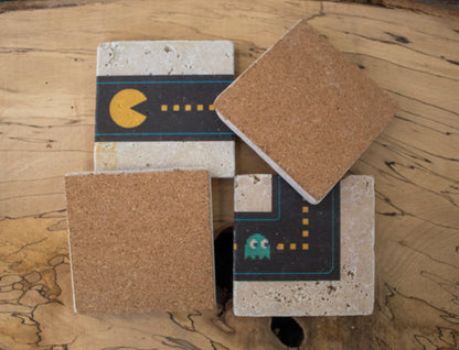 Pacman Collection Stone Coasters (Set Of 4)