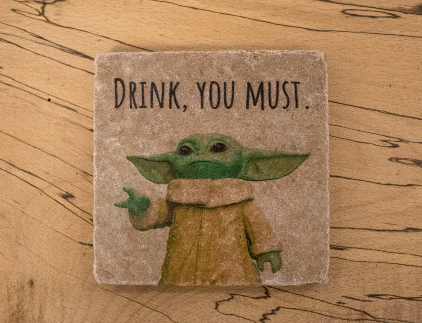 Yoda Collection Stone Coasters (Set Of 4)