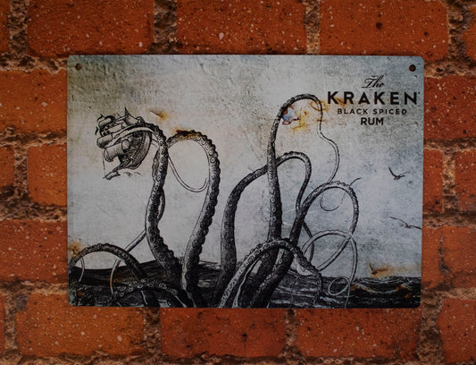 Kraken V2 Metal Sign