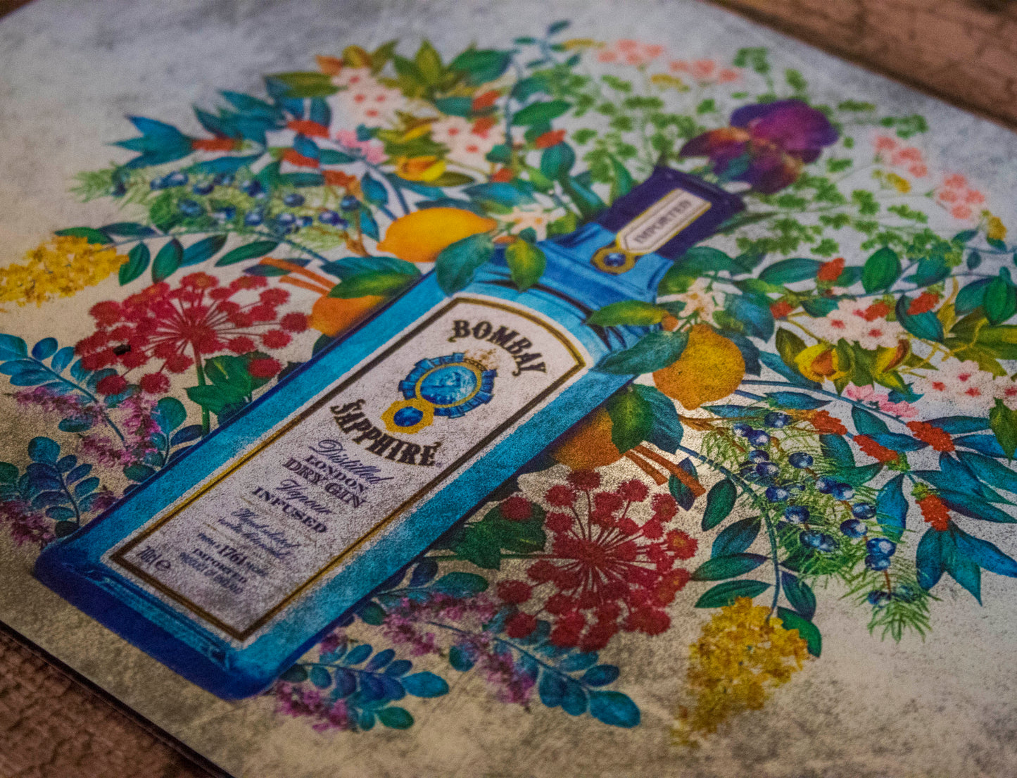 Bombay Sapphire Metal Sign