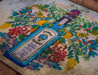 Bombay Sapphire Metal Sign