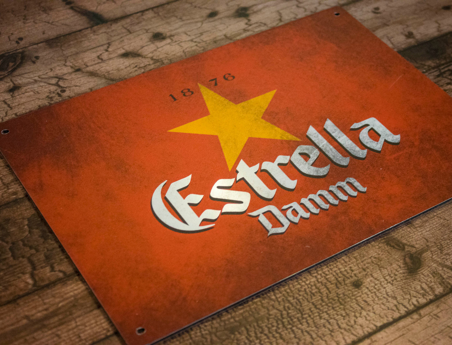 Estrella Metal Sign