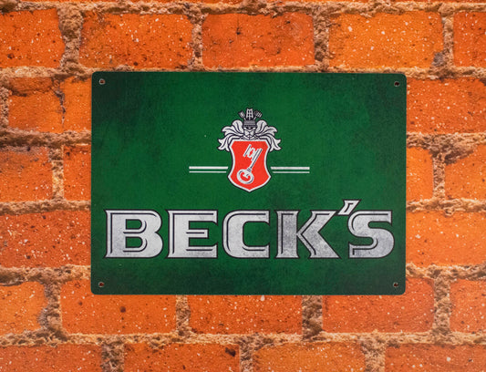 Becks Metal Sign