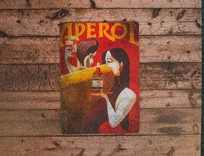 Vintage Aperol Metal Sign