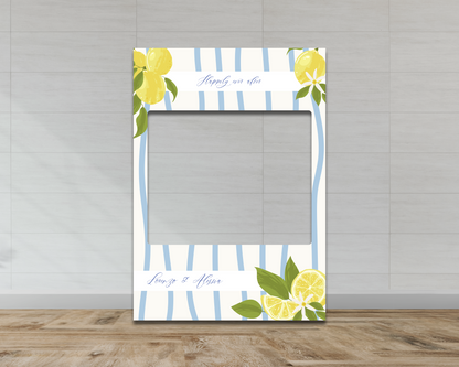 Mediterranean Lemon Wedding Frame