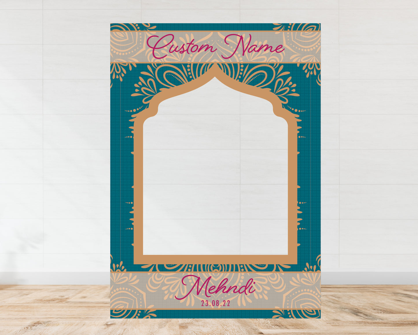 Mehndi Landscape or Portrait Selfie Frame