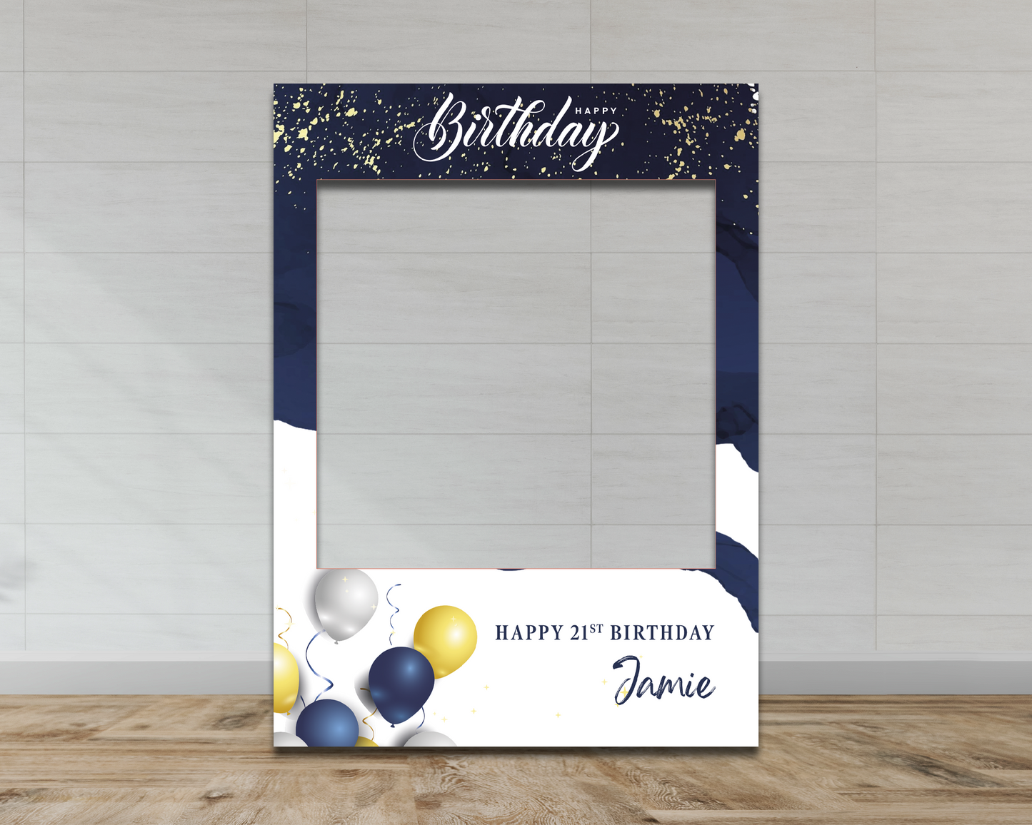 Navy & Gold Birthday Frame