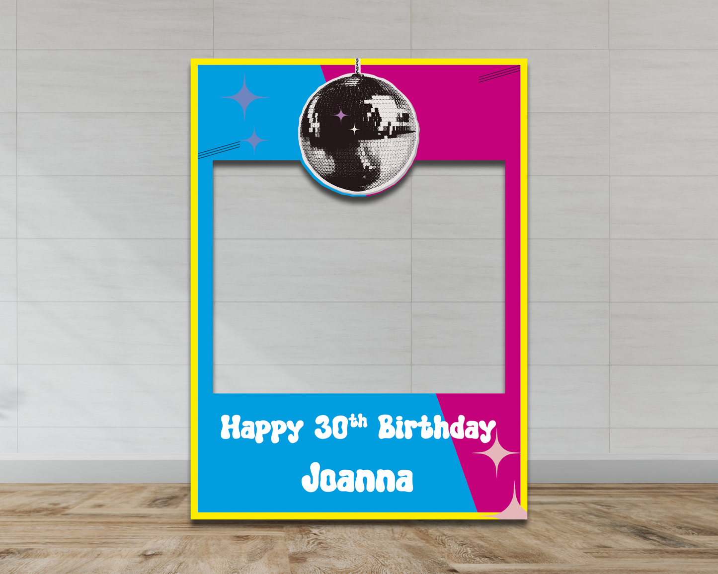 Retro Disco Birthday Frame