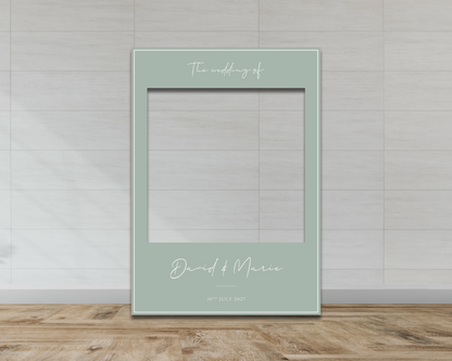 Sage Green Wedding Selfie Frame
