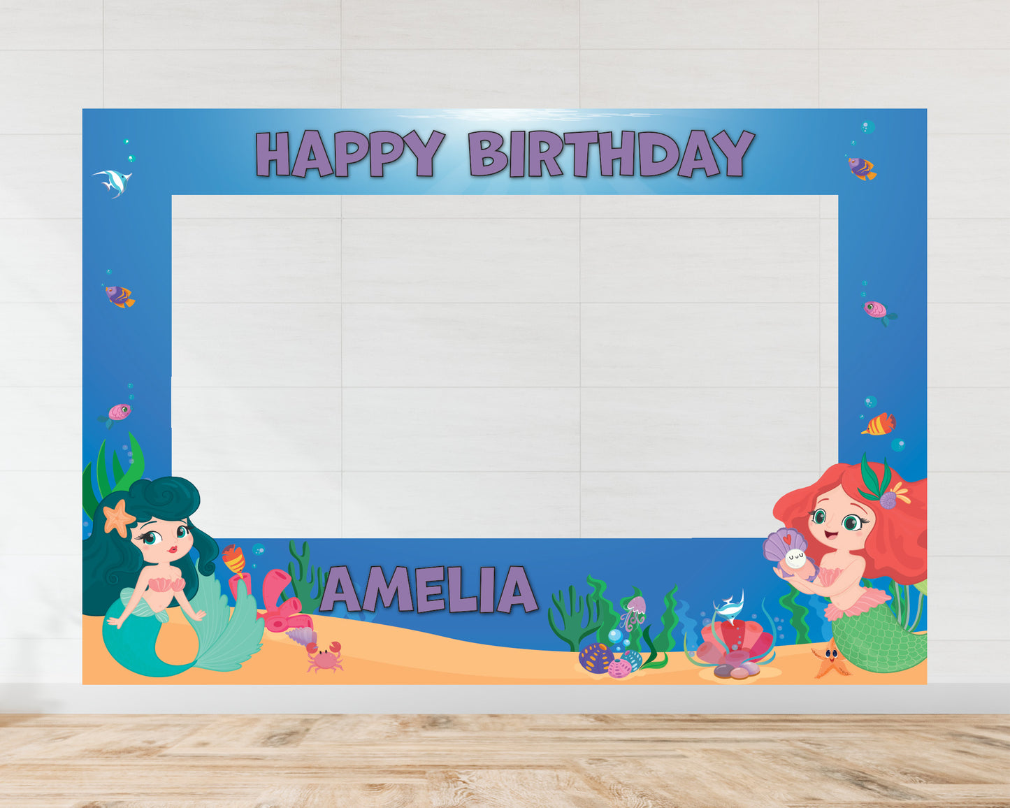 The Little Mermaid Inspired Landscape or Portrait Selfie Frame