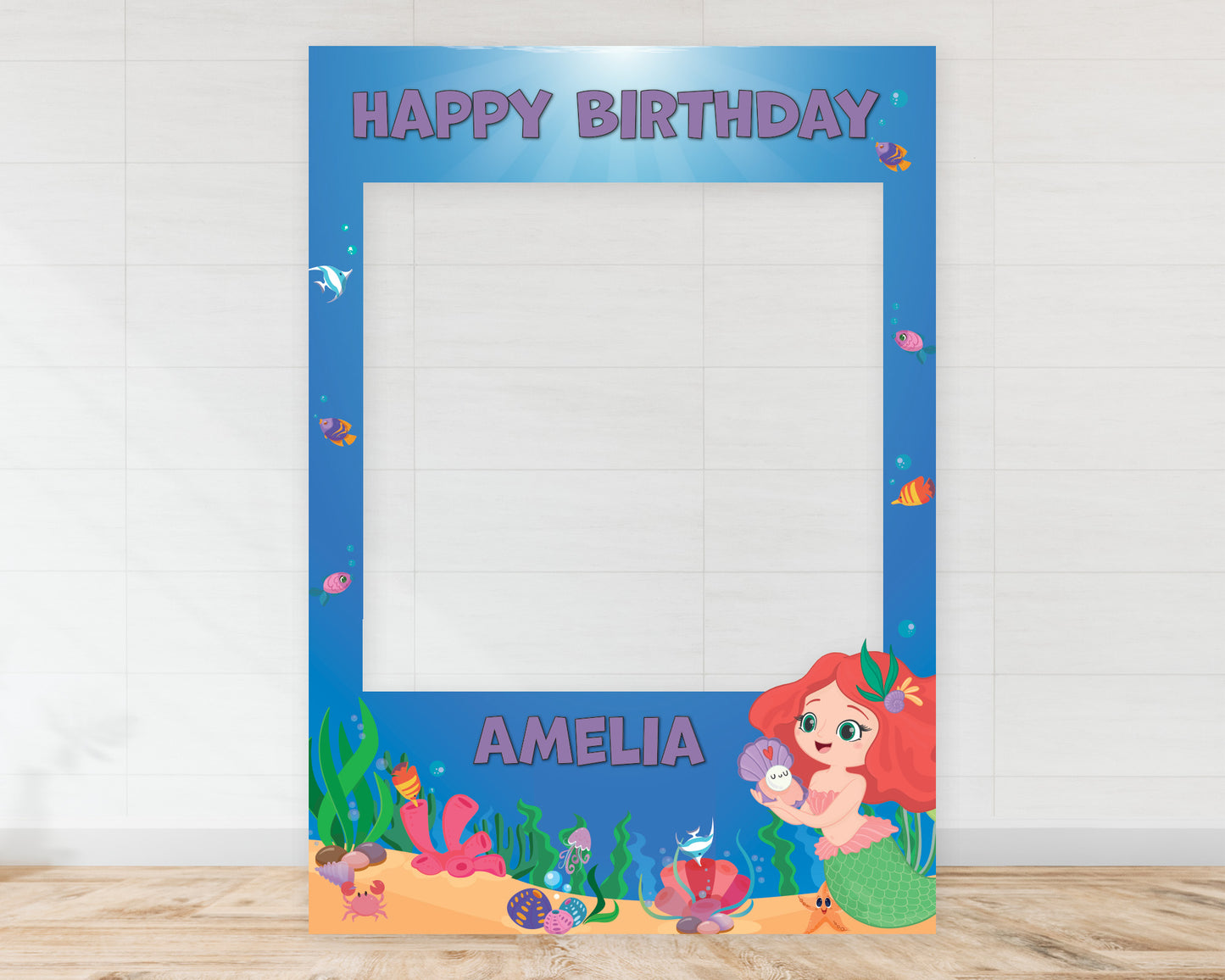 The Little Mermaid Inspired Landscape or Portrait Selfie Frame