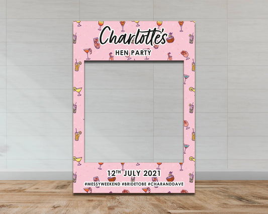 Hen Do Selfie Frame | Cocktails